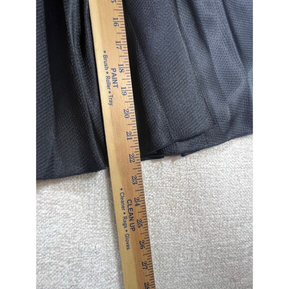 Cache Womens Size 2 Black A-Line Pleated Knee Length Skirt Classic Career Party - Picture 5 of 9